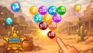Game: Number Bubble Shooter Wild West